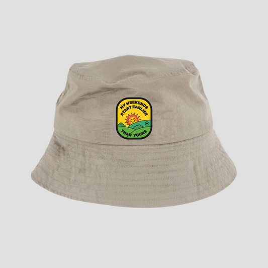 Bucket Hat "My weekend starts earlier than yours"